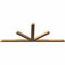 Ekena Millwork Saratoga Timber Gable Bracket, Western Red Cedar, 108"W x 40"H x 3 1/2"D x 3 1/2"F, 9/12 Pitch GBW108X40X0404SAR00SWR - alternate 4